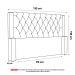 Cabeceira Atena Para Cama Box Solteiro 90cm Capitonê com Frame Suede Rosa - Desk Design