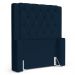 Cabeceira Atena Para Cama Box Solteiro 90cm Capitonê com Frame Veludo Azul Marinho - Desk Design