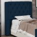 Cabeceira Atena Para Cama Box Solteiro 90cm Capitonê com Frame Veludo Azul Marinho - Desk Design
