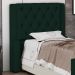 Cabeceira Atena Para Cama Box Solteiro 90cm Capitonê com Frame Veludo Verde Escuro - Desk Design
