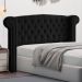 Cabeceira Cama Box Casal Adelle 140cm Com Frame Suede Preto - Desk Design