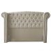 Cabeceira Cama Box Casal Adelle 140cm Com Frame Veludo Bege - Desk Design