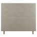 Cabeceira Cama Box Casal Cairo 140cm Veludo Bege - Desk Design