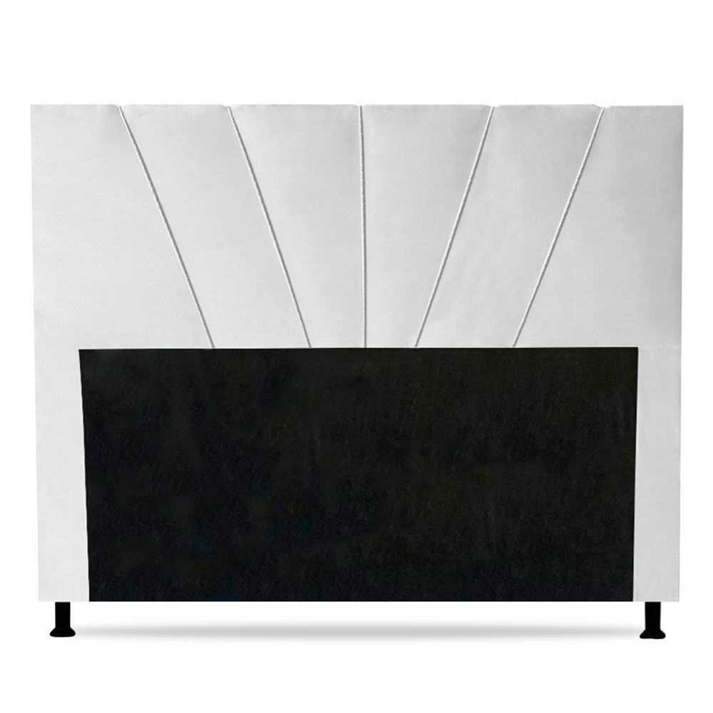 Cabeceira Cama Box Casal Dallas 140cm Corano Branco - Desk Design