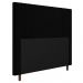 Cabeceira Cama Box Casal Ferrara 140cm Suede Preto - Desk Design