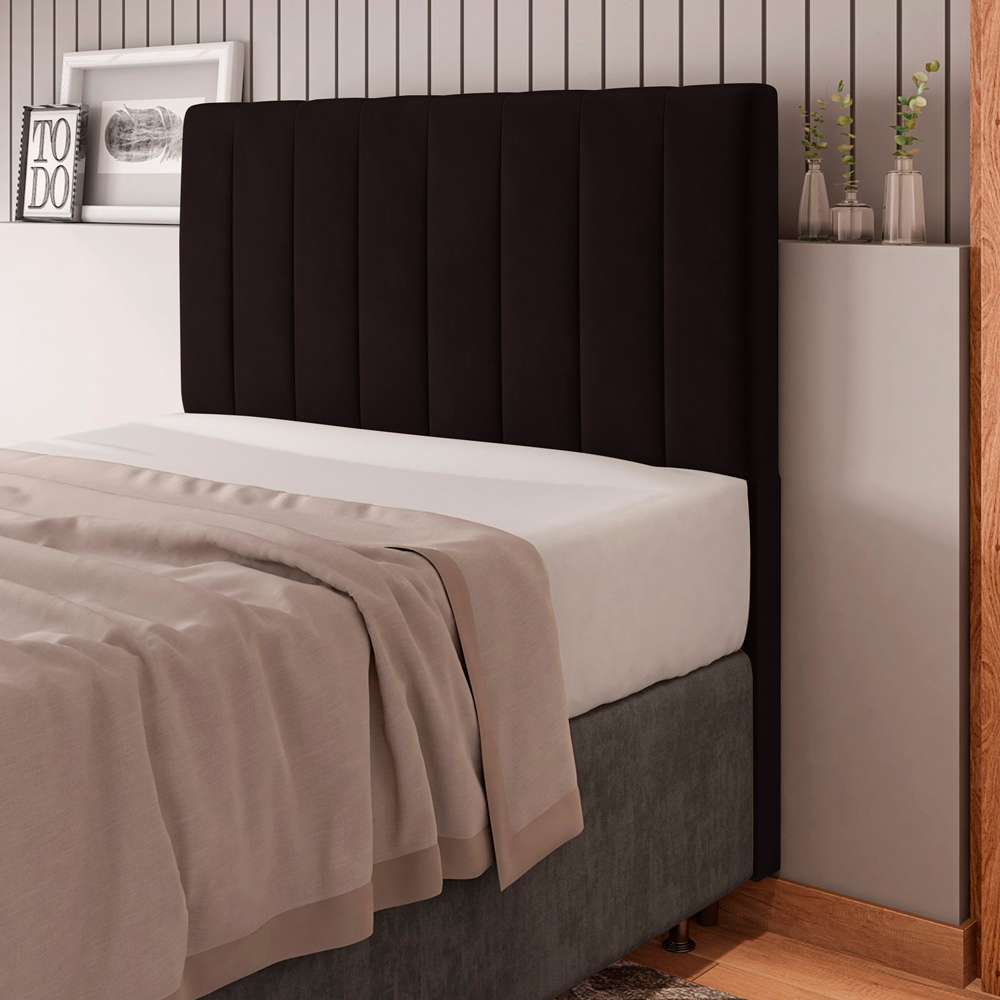 Cabeceira Cama Box Casal Itália 140cm Corano Marrom - Desk Design