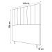 Cabeceira Cama Box Casal Itália 140cm Corano Preto - Desk Design