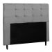 Cabeceira Cama Box Casal King Luna 193cm Suede Cinza - Desk Design