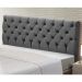 Cabeceira Cama Box Casal King Size Cristal 195cm Suede Cinza - Desk Design