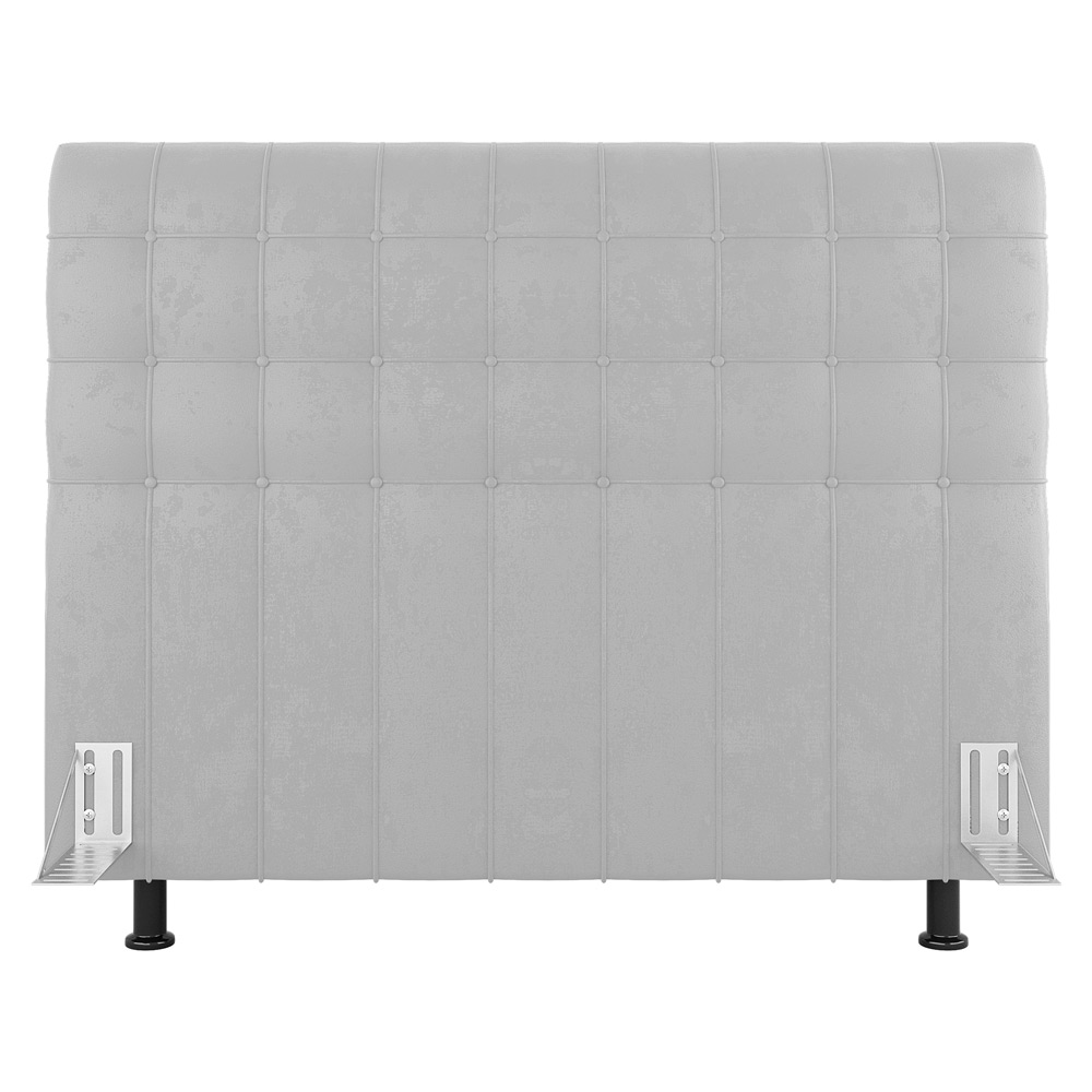 Cabeceira Cama Box Casal King Size Dahlia 195cm Com Frame Sintético Branco - Desk Design