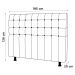 Cabeceira Cama Box Casal King Size Dahlia 195cm Com Frame Suede Cinza Claro - Desk Design