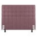 Cabeceira Cama Box Casal King Size Dahlia 195cm Com Frame Veludo Rosê - Desk Design