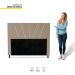 Cabeceira Cama Box Casal King Size Dallas 195cm Suede Bege - Desk Design