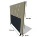 Cabeceira Cama Box Casal King Size Dallas 195cm Veludo Bege - Desk Design