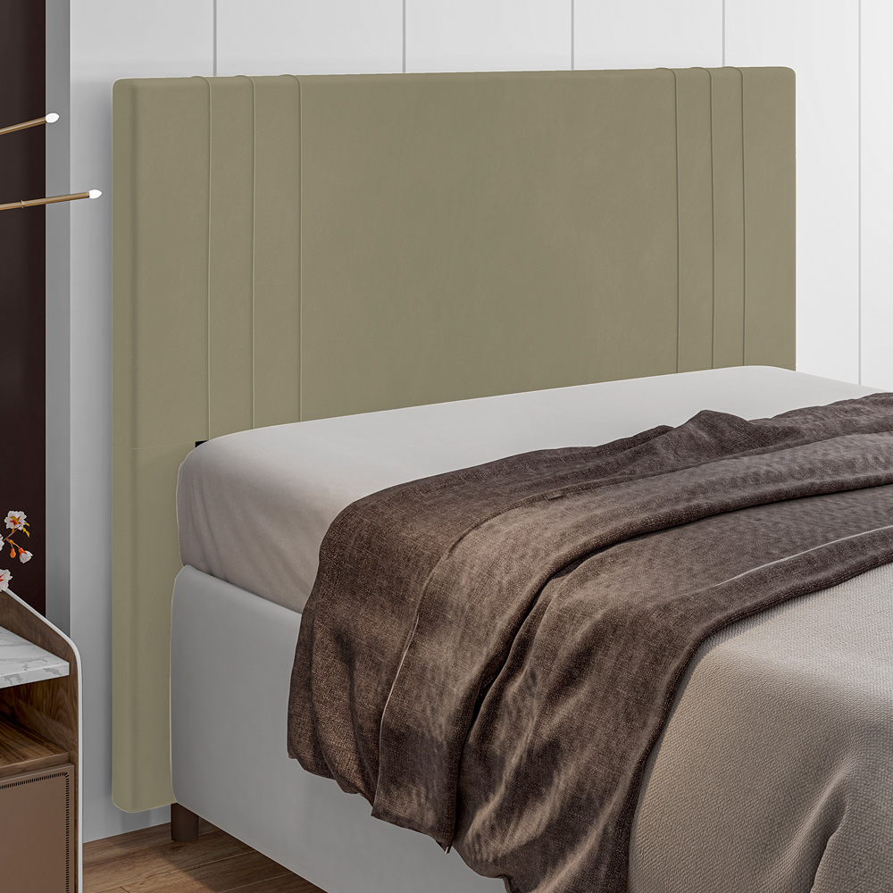 Cabeceira Cama Box Casal King Size Ferrara 193cm Corano Bege - Desk Design