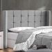 Cabeceira Cama Box Casal King Size Gioconda 195cm Com Frame Linho Cinza - Desk Design