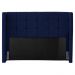 Cabeceira Cama Box Casal King Size Gioconda 195cm Com Frame Veludo Azul Escuro - Desk Design