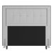 Cabeceira Cama Box Casal King Size Luxor 195cm com Tachas e Frame Corano Branco - Desk Design