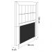 Cabeceira Cama Box Casal King Size Luxor 195cm com Tachas e Frame Corano Branco - Desk Design
