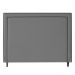 Cabeceira Cama Box Casal King Size Maísa 195cm Com Frame Linho Cinza - Desk Design