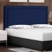 Cabeceira Cama Box Casal King Size Maísa 195cm Com Frame Veludo Azul Escuro - Desk Design