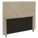 Cabeceira Cama Box Casal King Size Mali 195cm Suede Bege - Desk Design