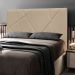 Cabeceira Cama Box Casal King Size Mali 195cm Suede Bege - Desk Design