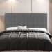 Cabeceira Cama Box Casal King Size Parisis 195cm Linho Cinza - Desk Design