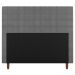 Cabeceira Cama Box Casal King Size Parisis 195cm Linho Cinza - Desk Design