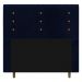 Cabeceira Cama Box Casal King Size Roma 195cm Veludo Azul Marinho - Desk Design