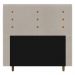 Cabeceira Cama Box Casal King Size Roma 195cm Veludo Bege - Desk Design