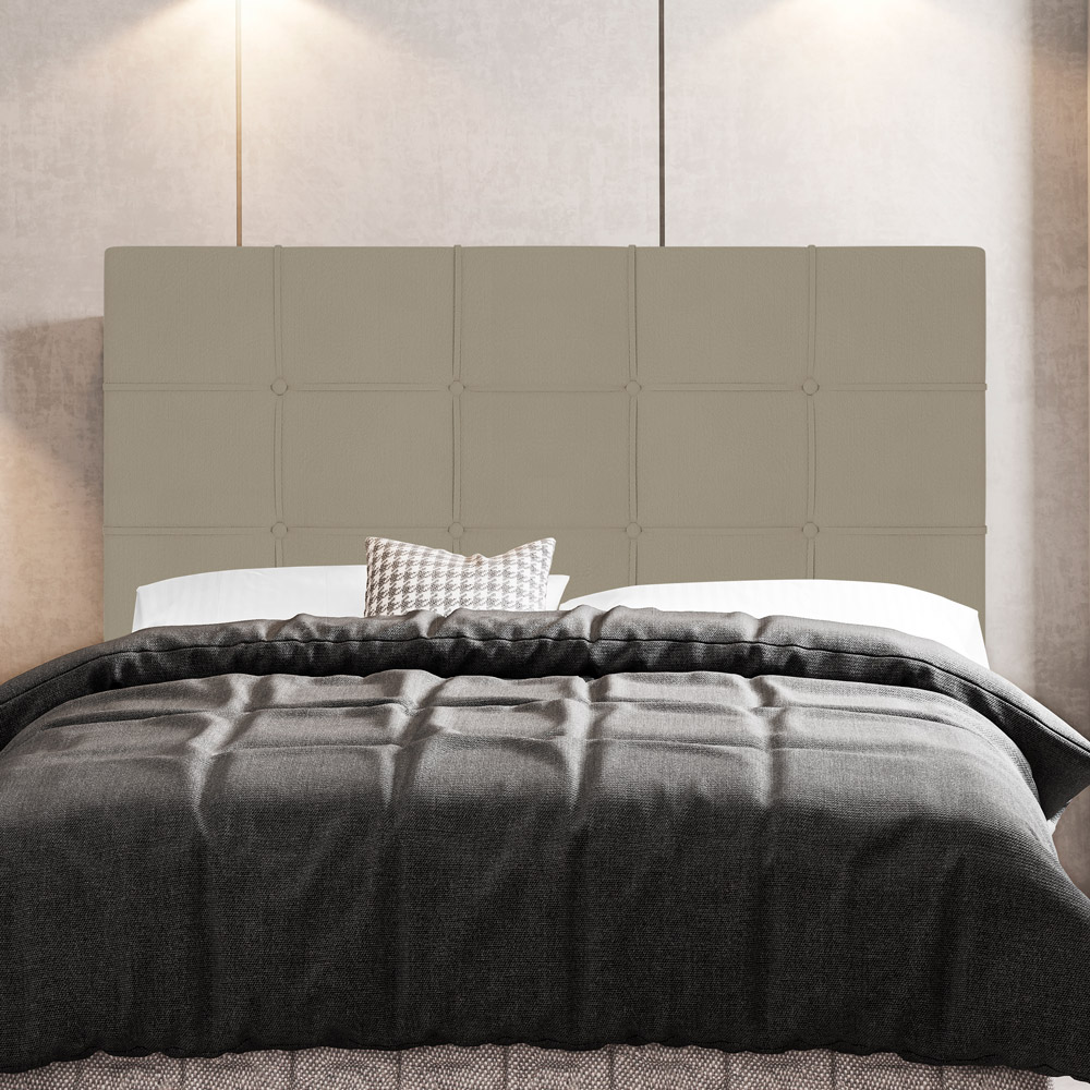 Cabeceira Cama Box Casal Leiria 140cm Corano Bege - Desk Design