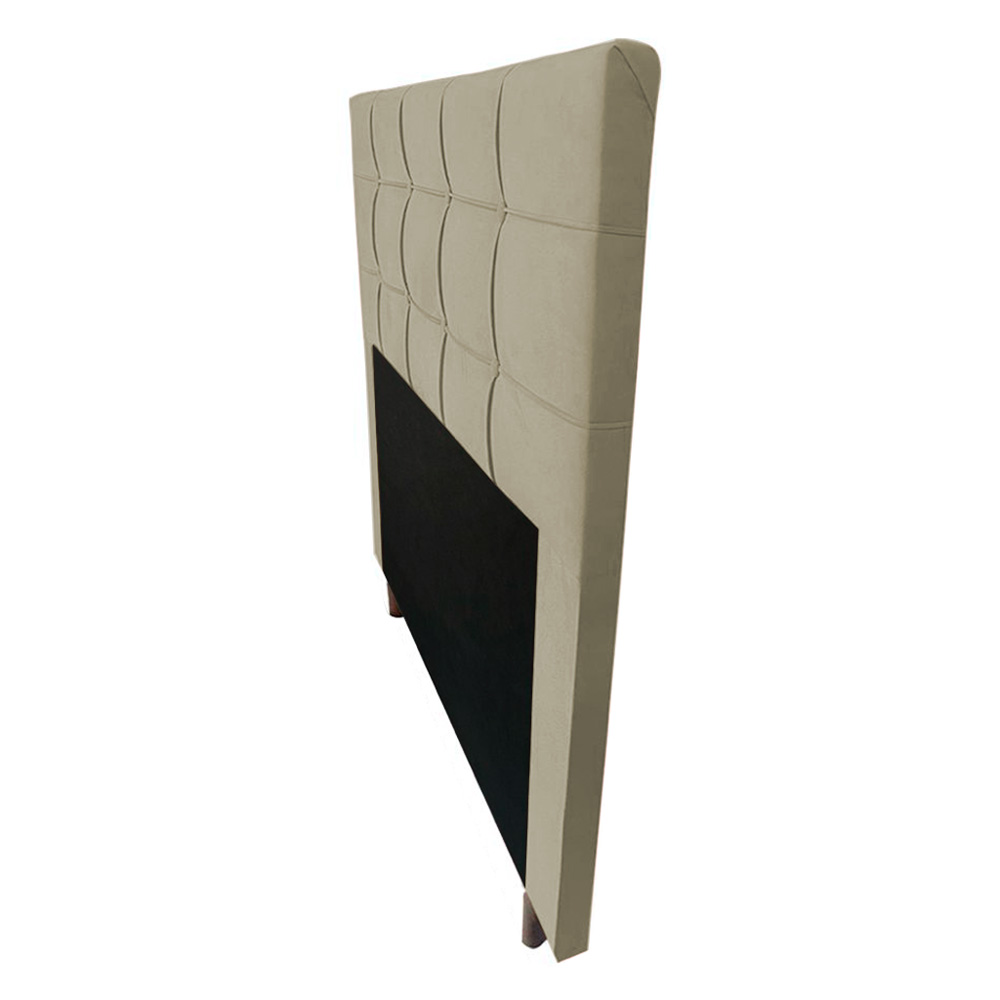 Cabeceira Cama Box Casal Leiria 140cm Corano Bege - Desk Design