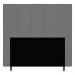 Cabeceira Cama Box Casal Leiria 140cm Suede Cinza - Desk Design