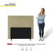 Cabeceira Cama Box Casal Lisboa 140cm Corano Bege - Desk Design