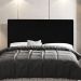 Cabeceira Cama Box Casal Lisboa 140cm Suede Preto - Desk Design
