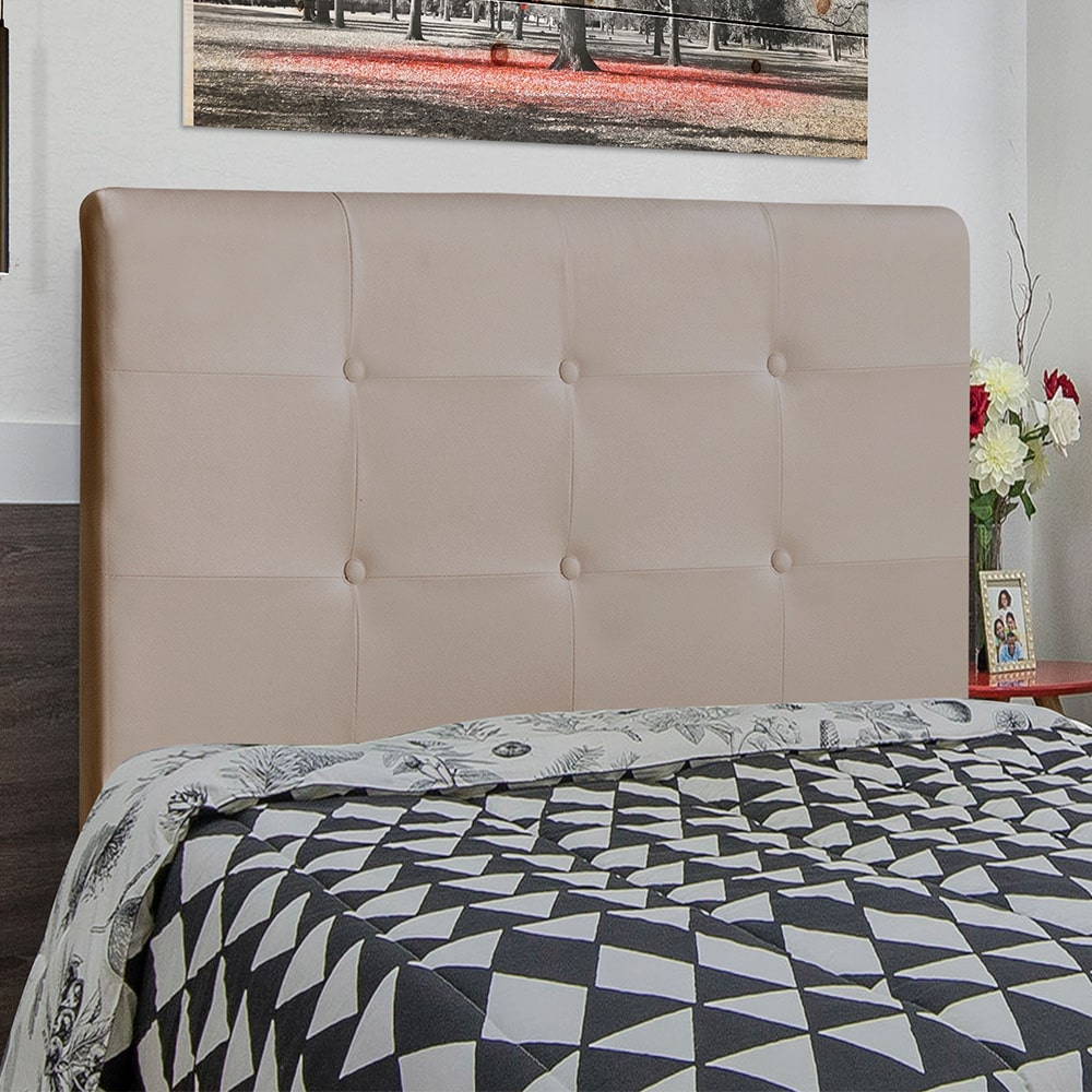 Cabeceira Cama Box Casal Luna 140cm Corano Bege - Desk Design