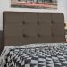 Cabeceira Cama Box Casal Luna 140cm Suede Marrom - Desk Design