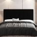 Cabeceira Cama Box Casal Luxor 140cm com Tachas e Frame Suede Preto - Desk Design