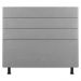 Cabeceira Cama Box Casal Malik 140cm Suede Cinza Claro - Desk Design