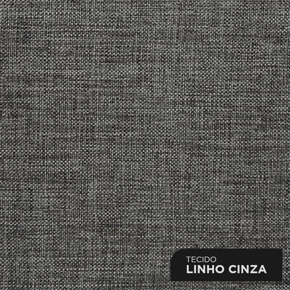 Cabeceira Cama Box Casal Nala 140cm Linho Cinza - Desk Design