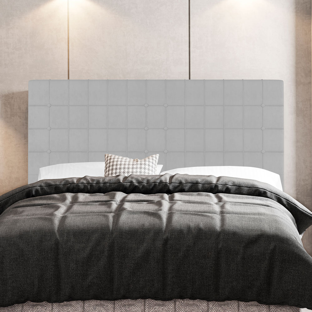 Cabeceira Cama Box Casal Parisis 140cm Sintético Branco - Desk Design