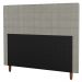 Cabeceira Cama Box Casal Parisis 140cm Veludo Bege - Desk Design