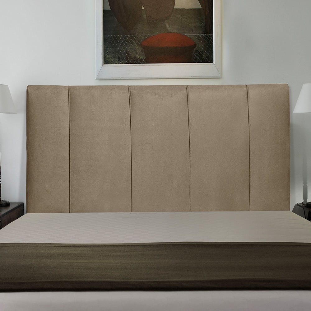 Cabeceira Cama Box Casal Queen Donna 160cm Suede Bege - Desk Design