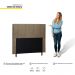 Cabeceira Cama Box Casal Queen Donna 160cm Suede Bege - Desk Design