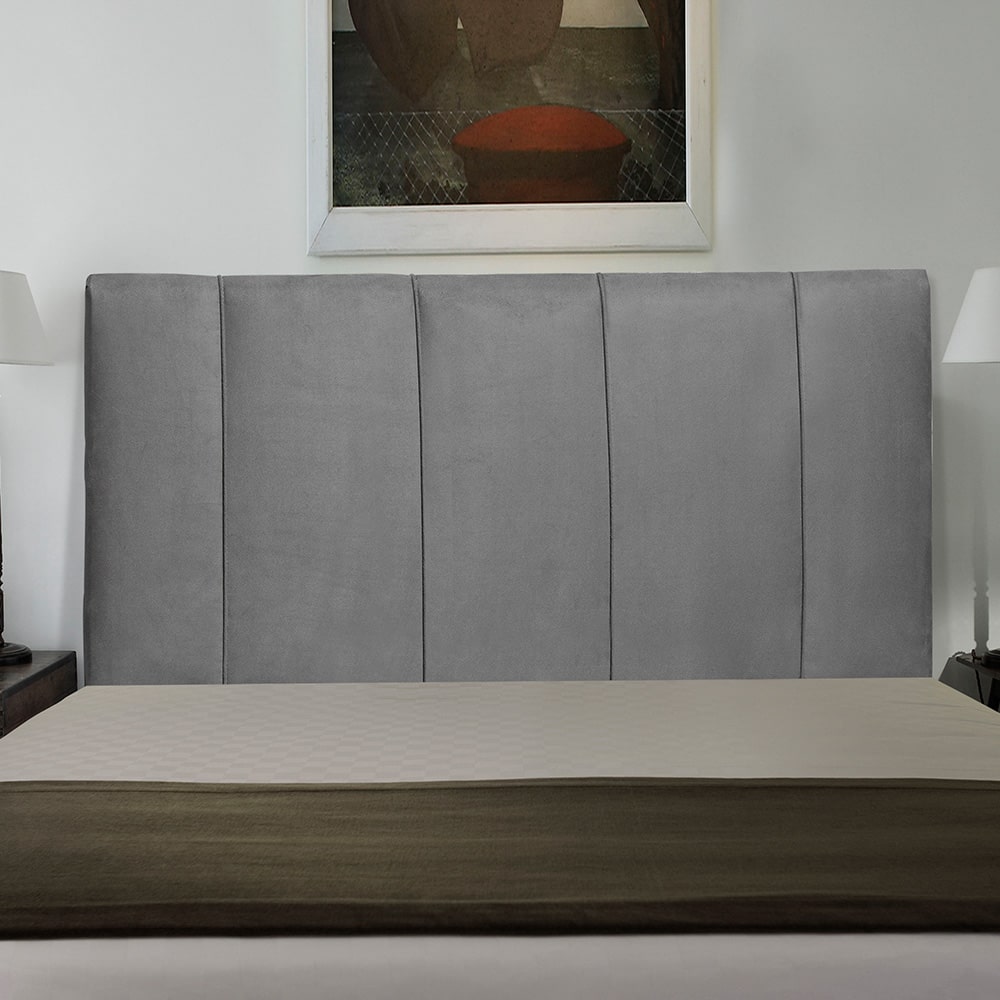Cabeceira Cama Box Casal Queen Donna 160cm Suede Cinza - Desk Design