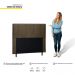 Cabeceira Cama Box Casal Queen Donna 160cm Suede Marrom - Desk Design