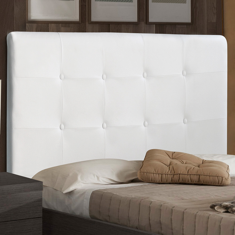 Cabeceira Cama Box Casal Queen Luna 160cm Corano Branco - Desk Design