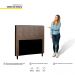 Cabeceira Cama Box Casal Queen Luna 160cm Corano Marrom - Desk Design