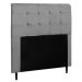 Cabeceira Cama Box Casal Queen Luna 160cm Suede Cinza - Desk Design